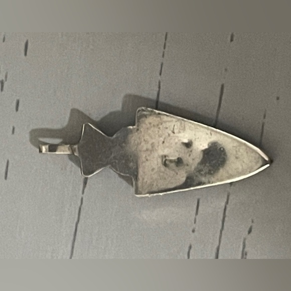 Sterling/turquoise/ mother of pearl/pendant - Picture 3 of 6